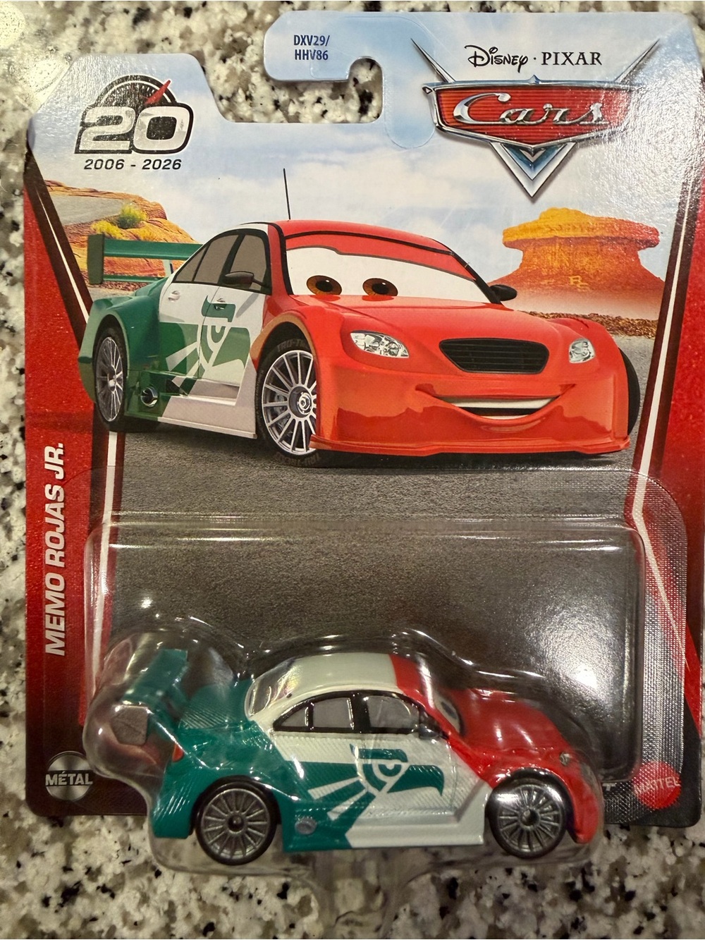 Disney Cars Memo Rojas Jr. Die-Cast Car - Red, Green, White